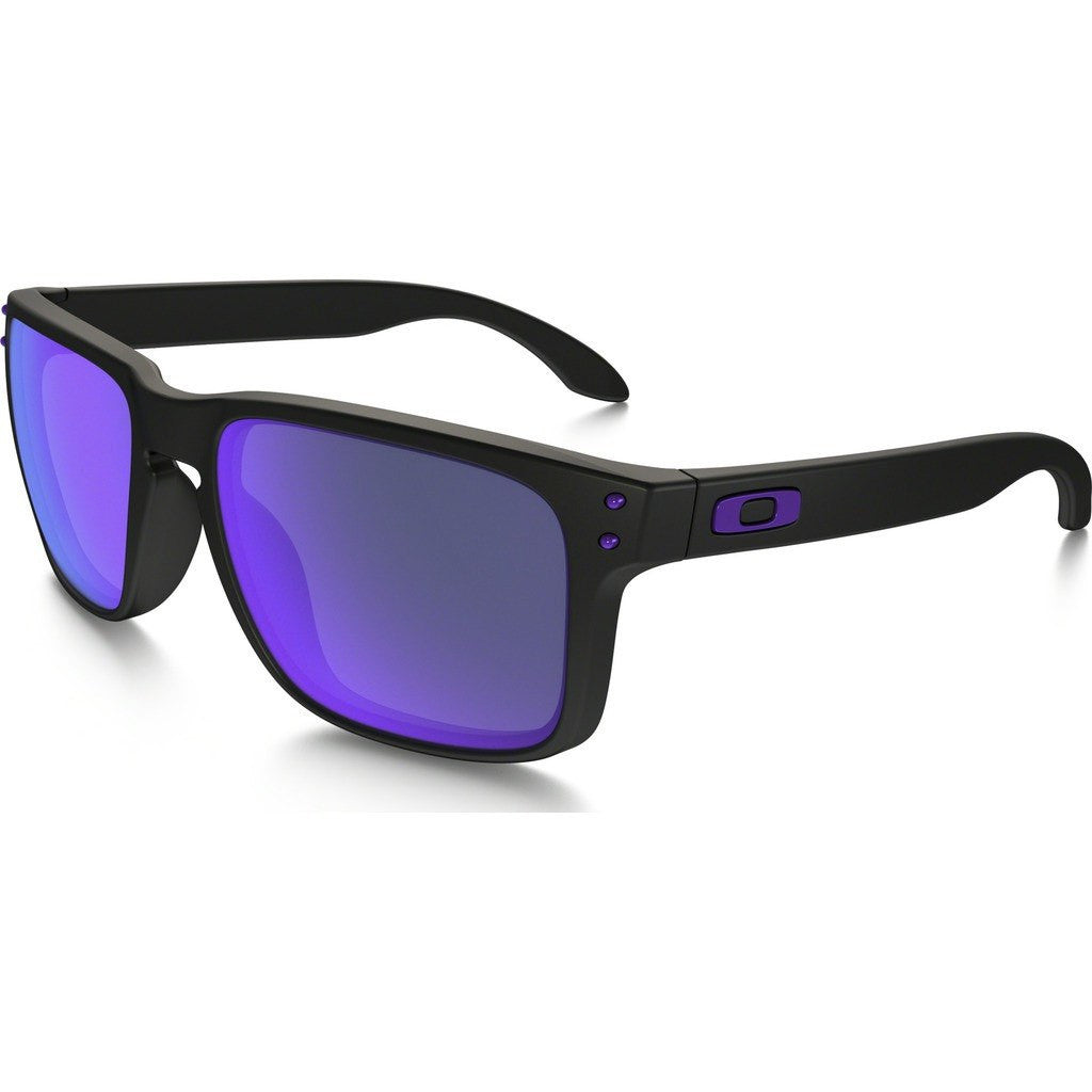 Oakley Lifestyle Holbrook Julian Wilson Matte Black Sunglasses Violet Iridium Oo9102 26 Sportique 