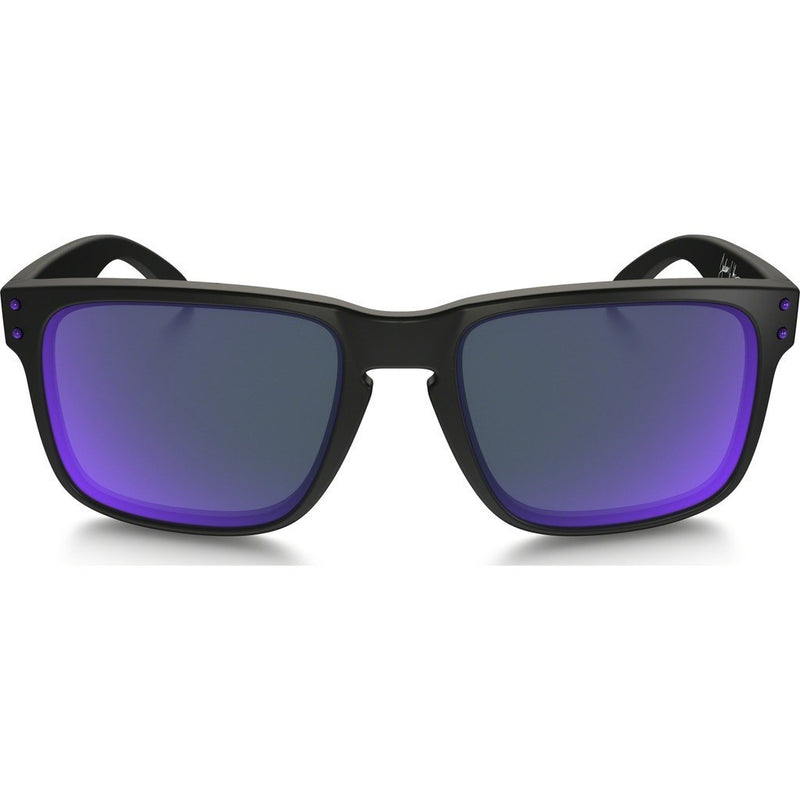 Oakley Lifestyle Holbrook Julian Wilson Matte Black Sunglasses Violet  Iridium OO9102-26 – Sportique