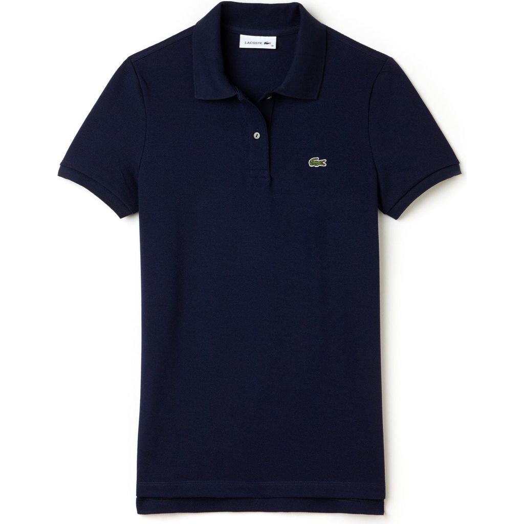 Lacoste Classic Fit Cotton Women's Polo Shirt | Navy Blue - Sportique