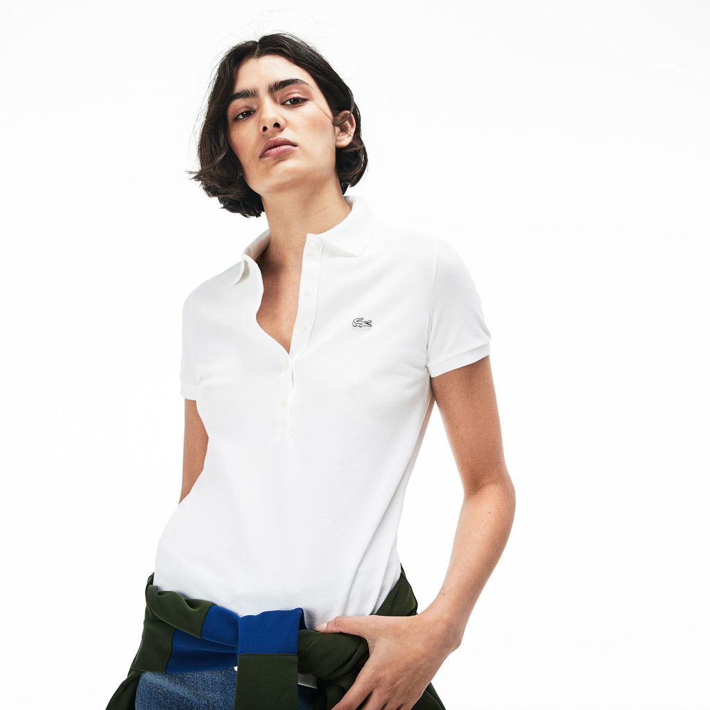 women's polo white shirt