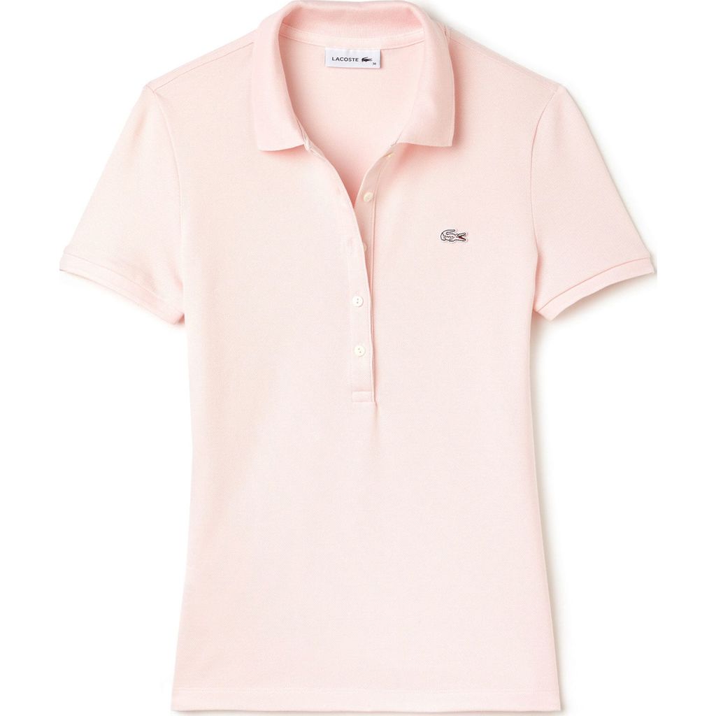 light pink lacoste polo