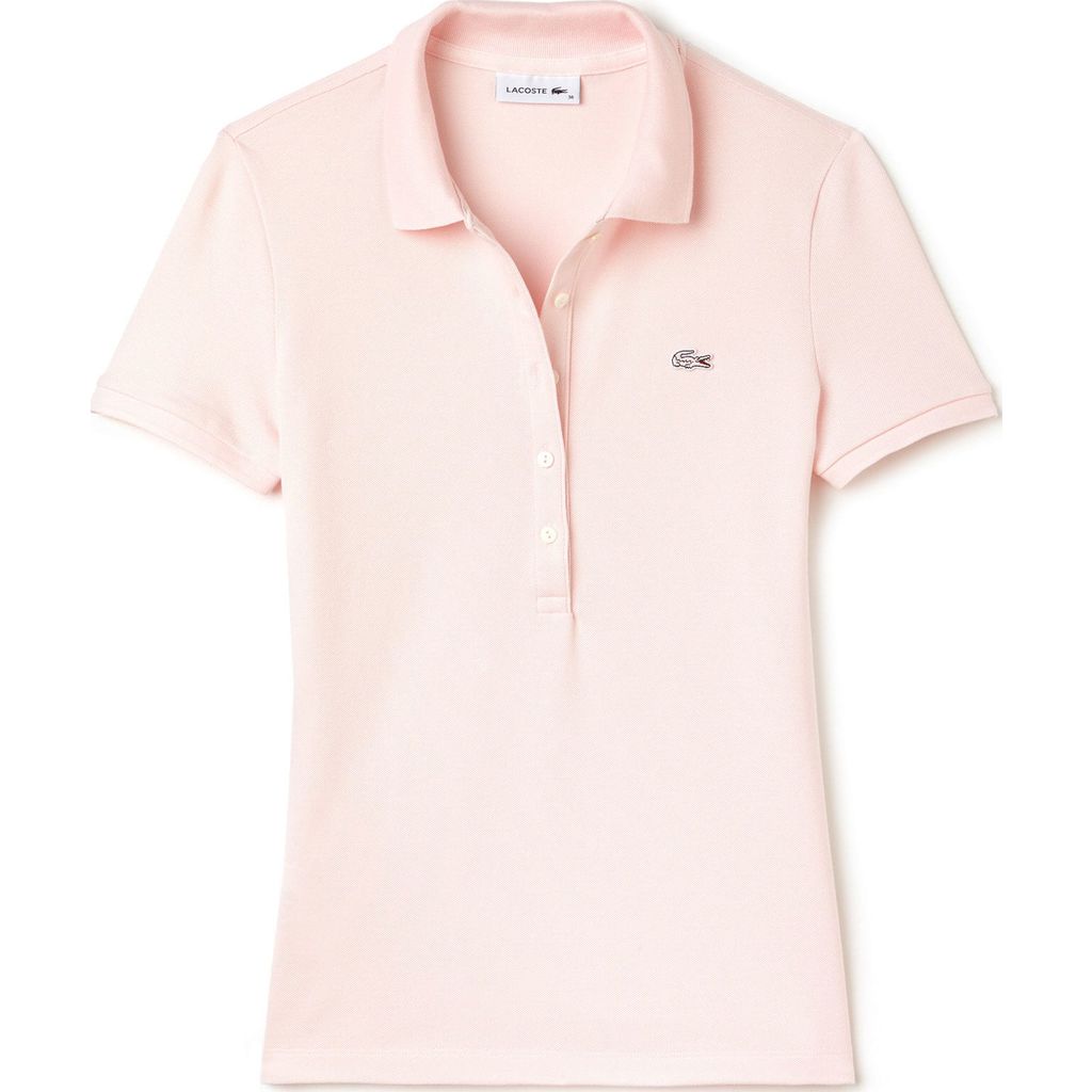 pink lacoste polo womens