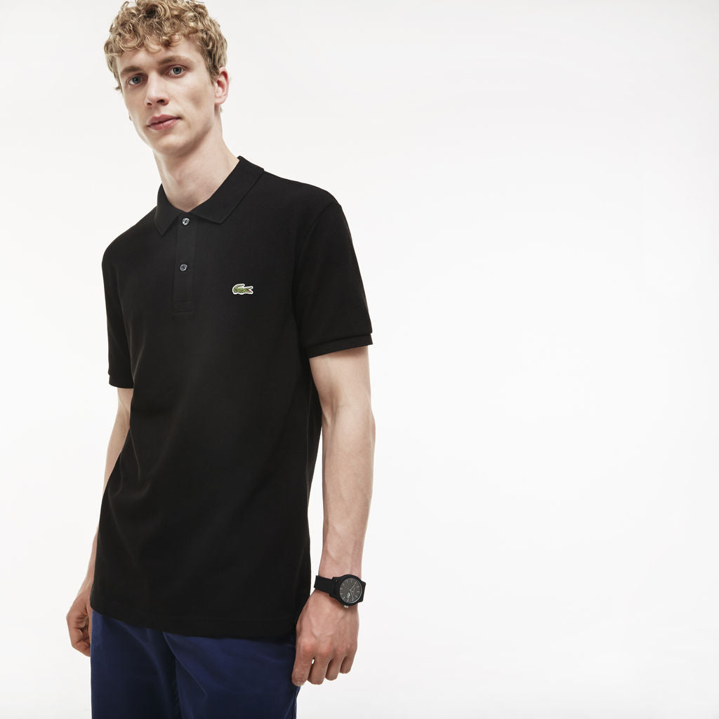 black polo shirt lacoste