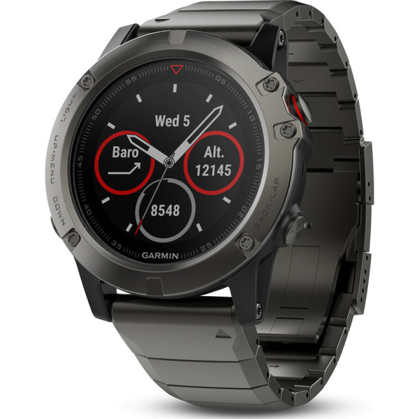 Garmin Fenix 5X Sapphire Multisport GPS Watch in Slate Gray - Sportique