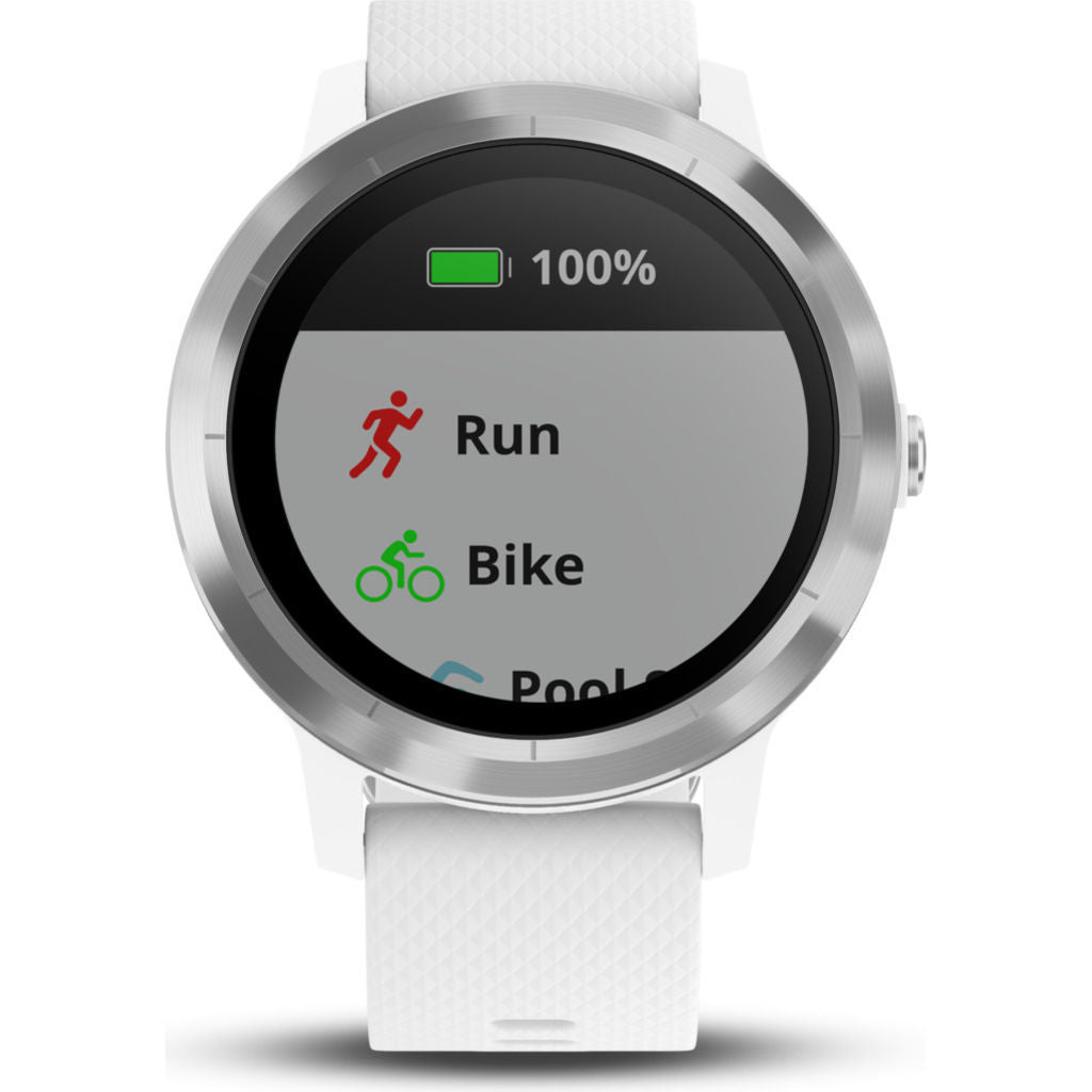 GARMIN - GARMIN VIVO active3 Whiteの+inforsante.fr