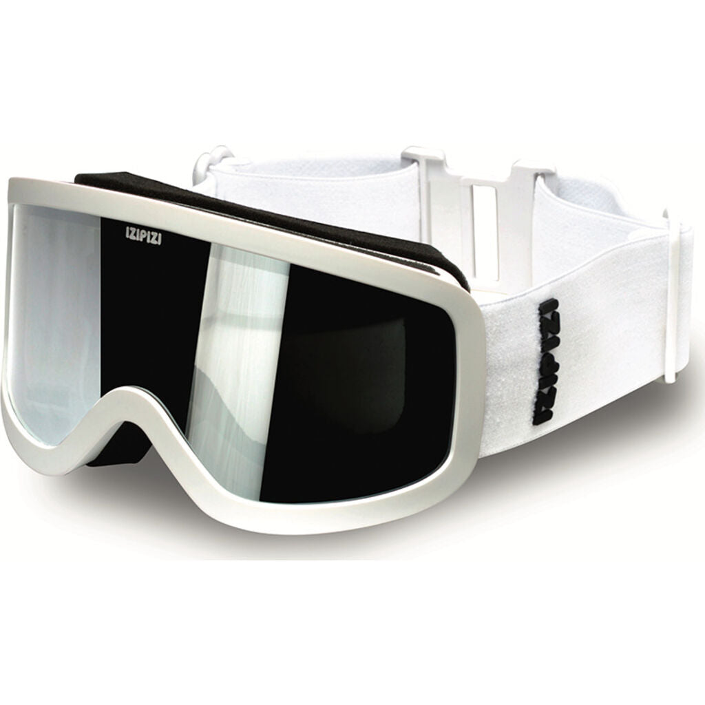 white snow goggles