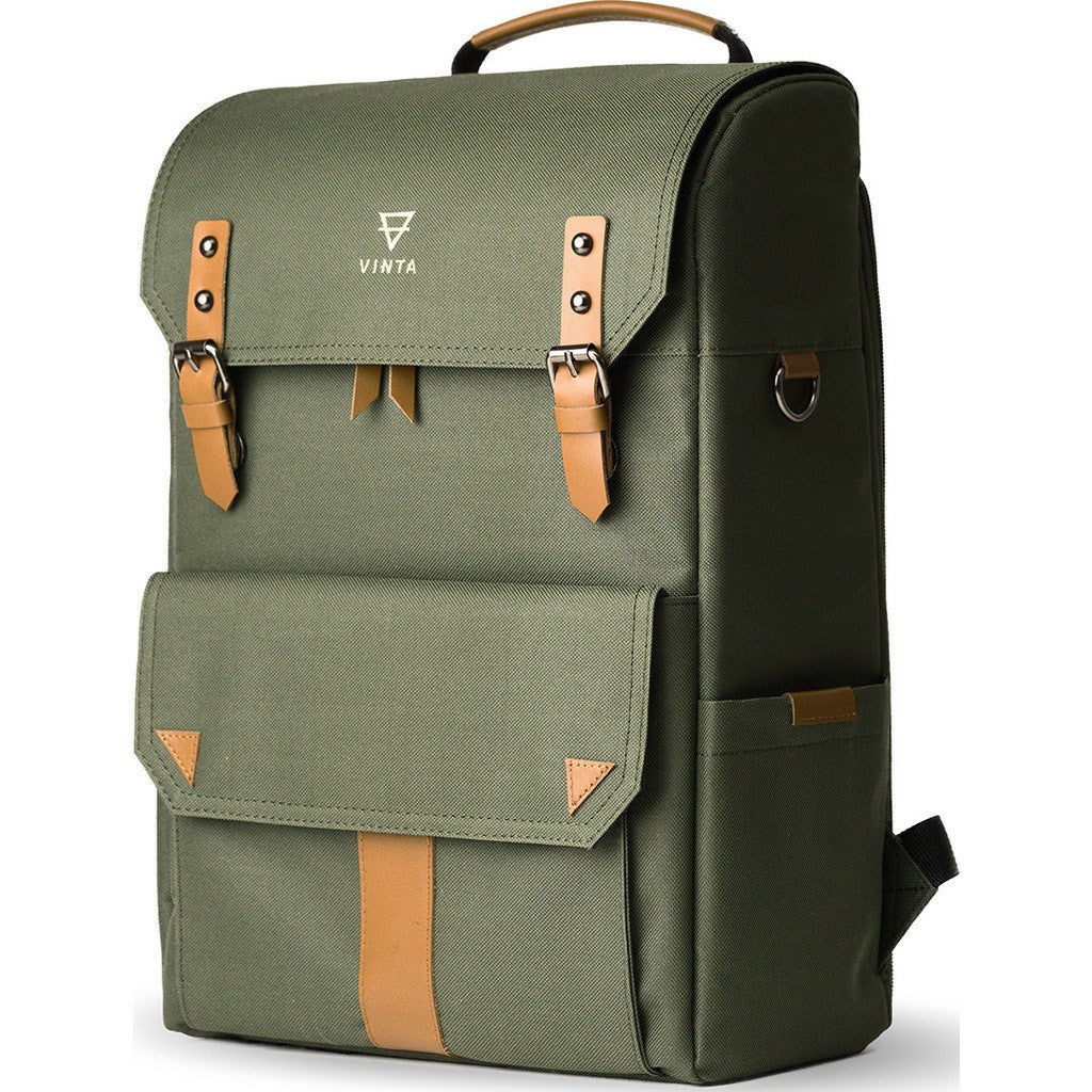 Vinta S-Series Travel Camera Backpack Forest Green/Tan-SF-T01 - Sportique