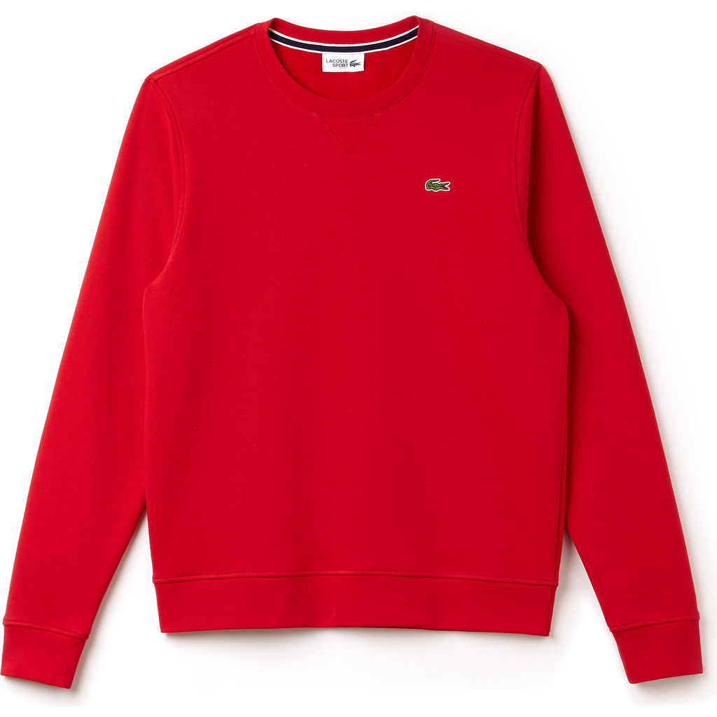 red lacoste sweatshirt