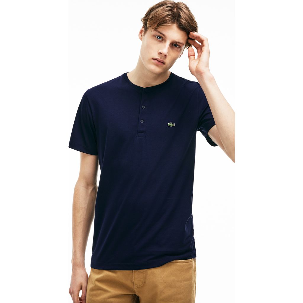 lacoste men's henley