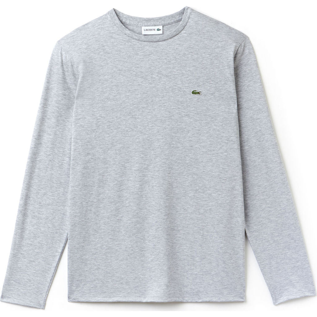 Long Sleeve Pima Men's in Silver Chine - Sportique