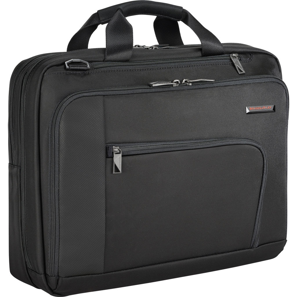 Briggs & Riley Contact Medium Briefcase | Black - Sportique