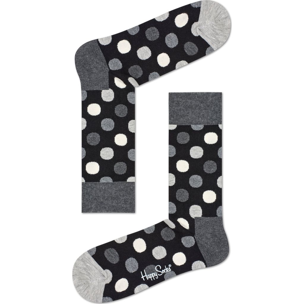 Happy Socks Smiley Face Sock Gift Box Black & White XBLW09-9003-009 ...