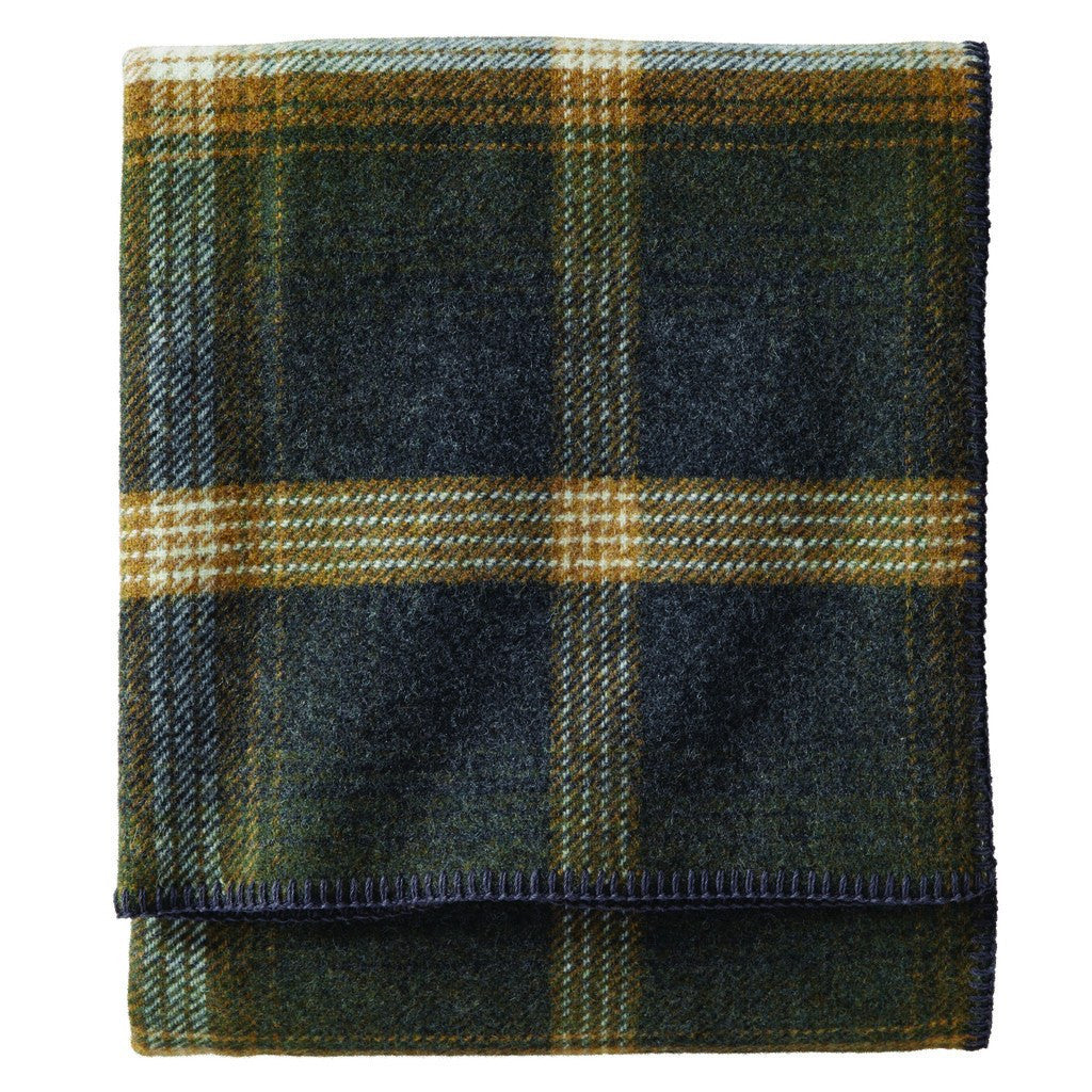 Pendleton EcoWise Wool Queen Bed Blanket Oxford Plaid ZA17453071