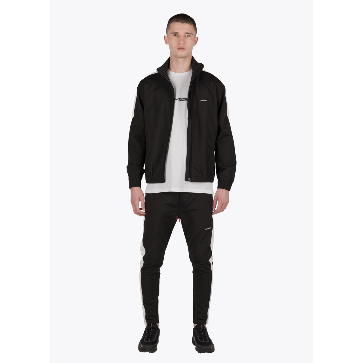 Zanerobe Men's Jumpshot Track Jacket | Black/White – Sportique