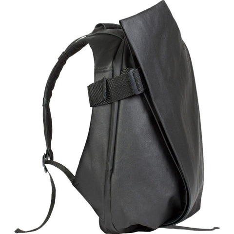 Cote&Ciel Inn Crossbody Bag | Black Coated Canvas - Medium