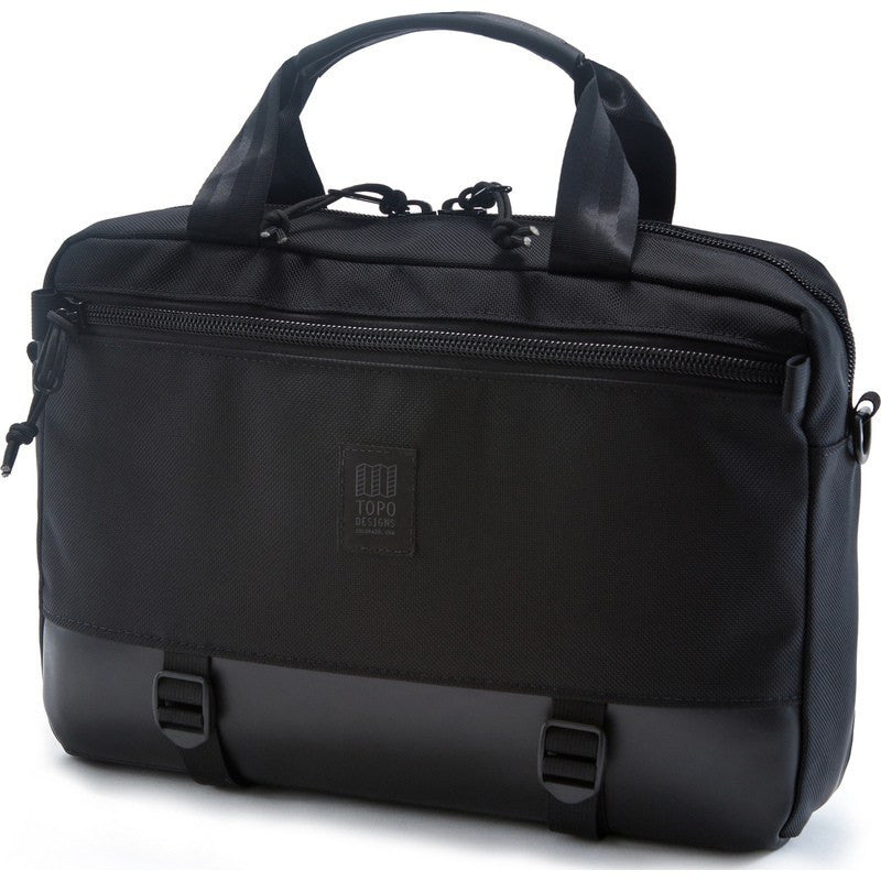 Topo Designs Commuter Briefcase Ballistic/Black Leather - Sportique