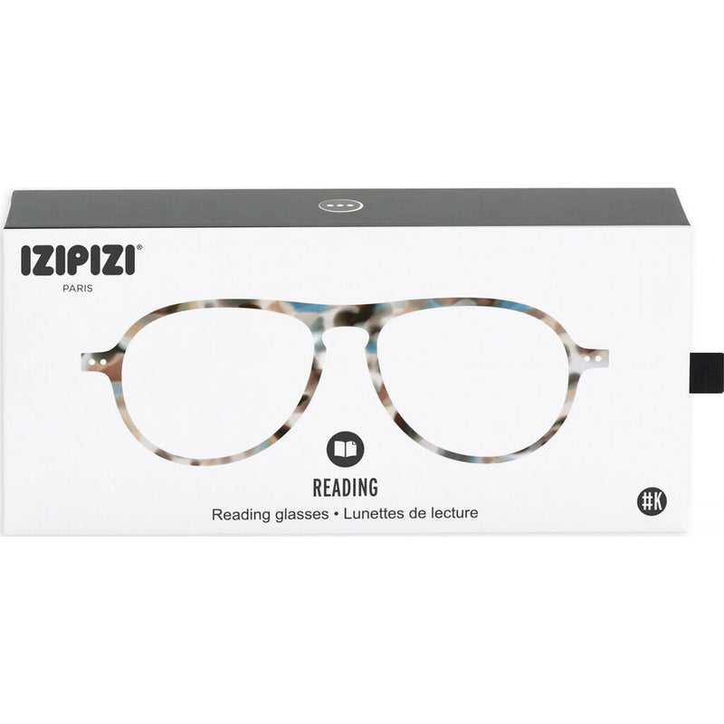 Izipizi Reading Glasses K Frame Blue Tortoise Sportique