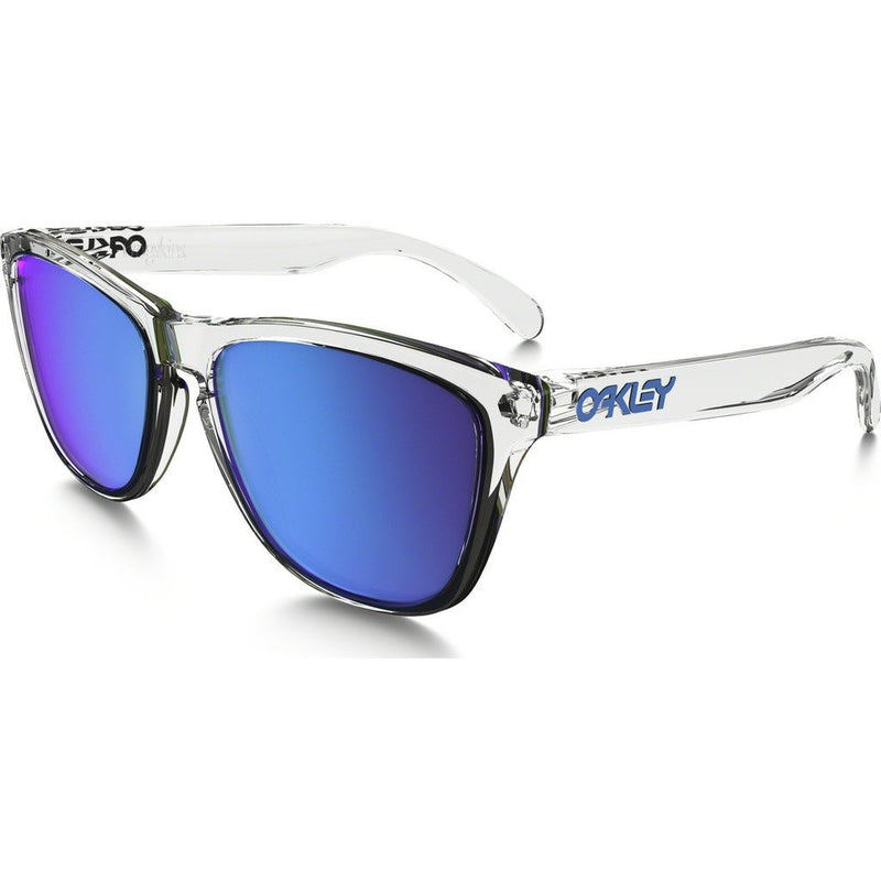 Oakley Lifestyle Frogskins Clear Sunglasses Sapphire Iridium Oo9013 A6 Sportique 