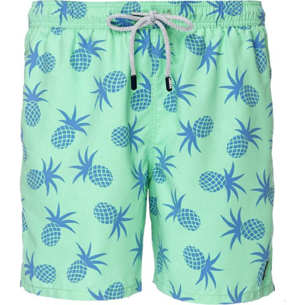 Tom & Teddy Men's Pineapple Swim Trunk Jade Green - Sportique