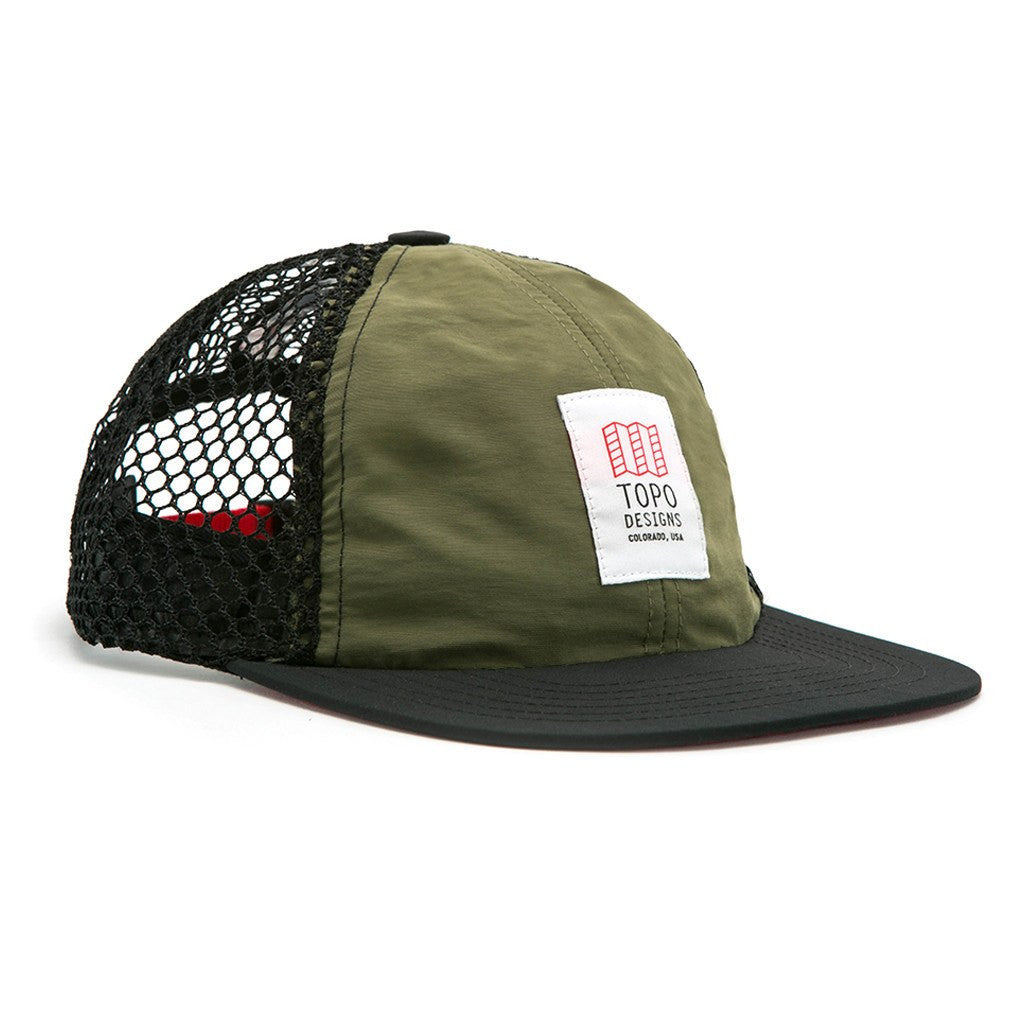 Topo Designs Nylon Mesh Back Hat Olive/Black – Sportique