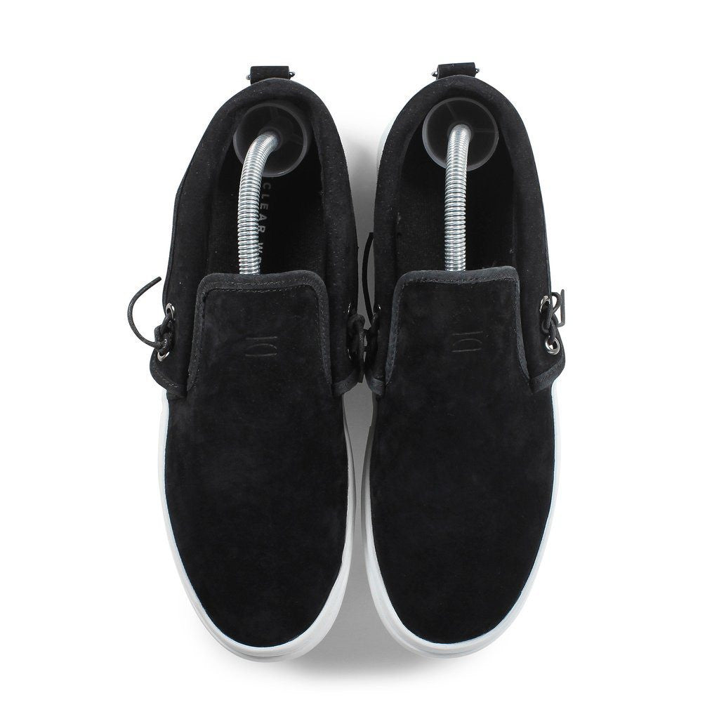 Clear Weather Lakota Slip On Shoes Black Suede CRW001-BLS - Sportique