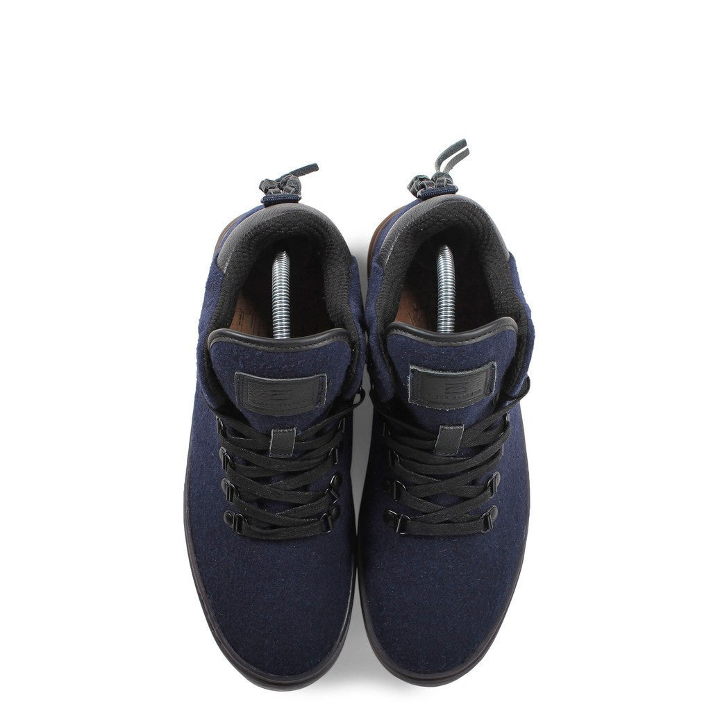 Clear Weather One-Ten Mid Top Shoes Navy Wool - Sportique