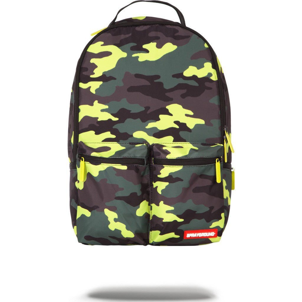 Sprayground Neon Camo Pockets Backpack Green 9100B923Nsz - Sportique