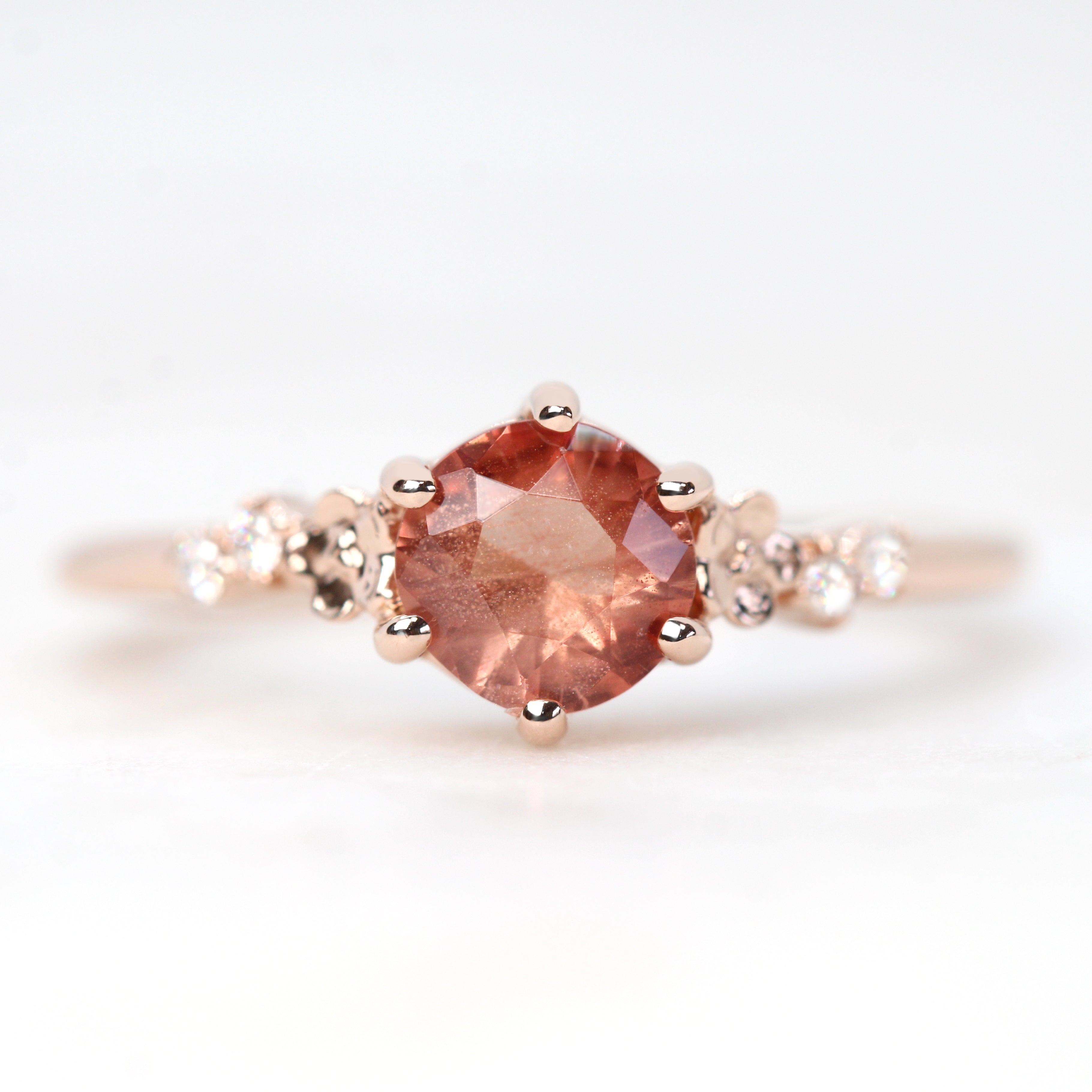 Rose Quartz Twisted Engagement Ring | LUO
