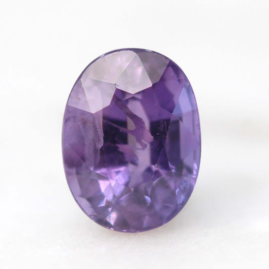 1.25 Carat Purple Oval Sapphire for Custom Work - Inventory Code POS125 - Midwinter Co. Alternative Bridal Rings and Modern Fine Jewelry