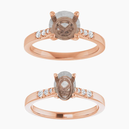 Sloan Setting - Midwinter Co. Alternative Bridal Rings and Modern Fine Jewelry