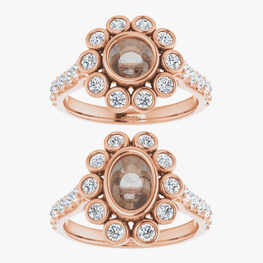 Minnie Setting - Midwinter Co. Alternative Bridal Rings and Modern Fine Jewelry