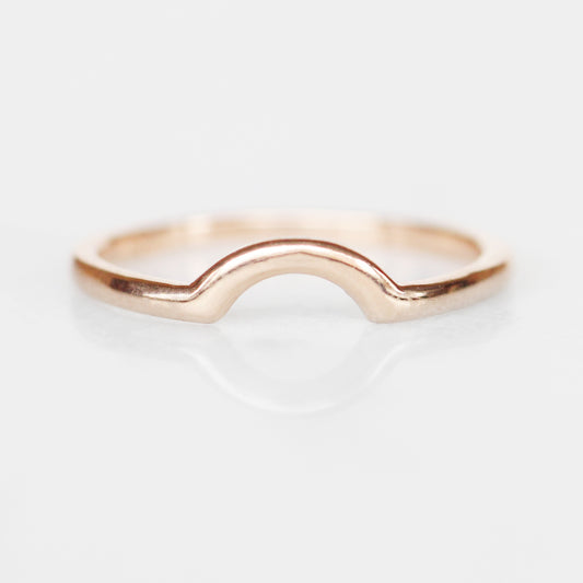 Archer wedding band - customized contour band - 14k gold of choice - Midwinter Co. Alternative Bridal Rings and Modern Fine Jewelry