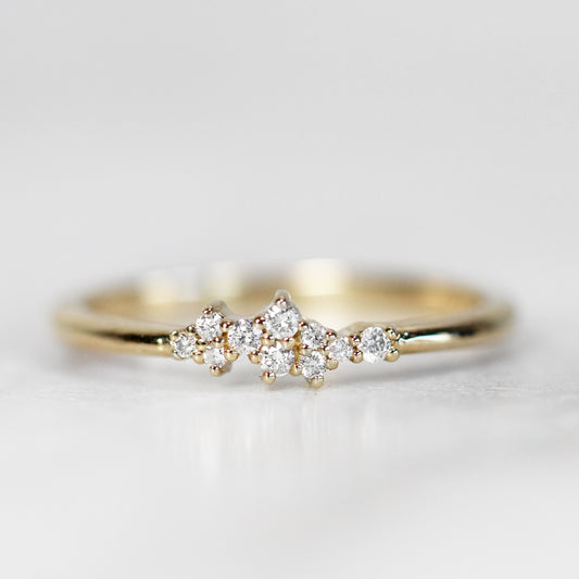 Fiona - Cluster style diamond band - Midwinter Co. Alternative Bridal Rings and Modern Fine Jewelry