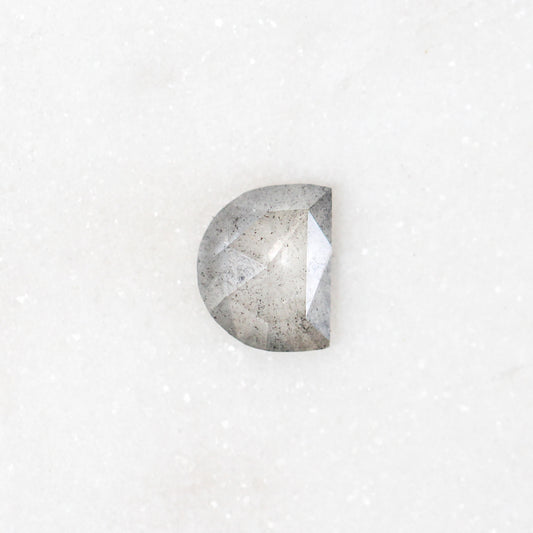 0.71 Carat Half Moon Misty Gray Celestial Diamond for Custom Work - Inventory Code MWHM071 - Midwinter Co. Alternative Bridal Rings and Modern Fine Jewelry