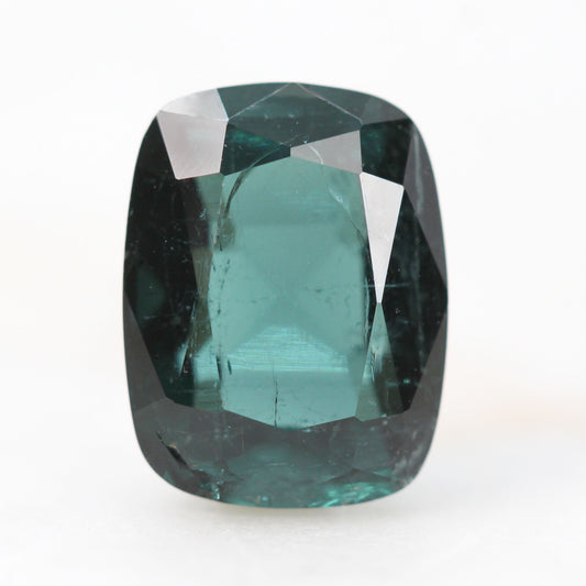 3.85 Carat Cushion Cut Indicolite Blue Tourmaline for Custom Work - Inventory Code TCT385 - Midwinter Co. Alternative Bridal Rings and Modern Fine Jewelry