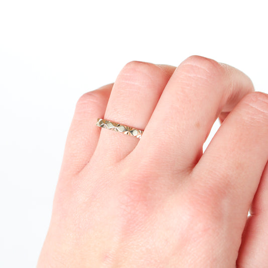 Maya Stackable Wedding Band in your choice of gold - Midwinter Co. Alternative Bridal Rings and Modern Fine Jewelry