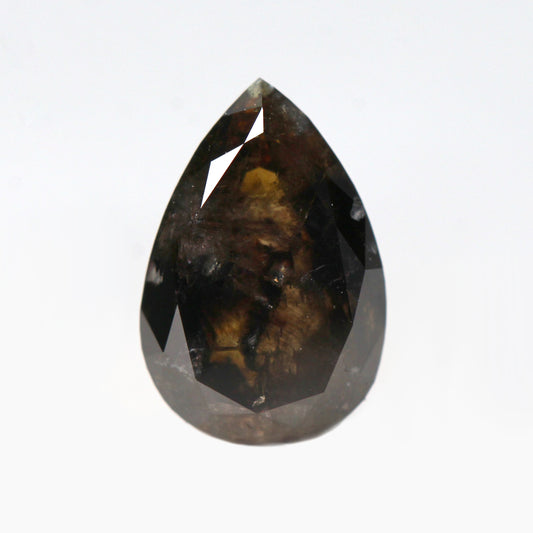 1.84 Carat Dark Brown Pear Celestial Diamond for Custom Work - Inventory Code NBP184 - Midwinter Co. Alternative Bridal Rings and Modern Fine Jewelry