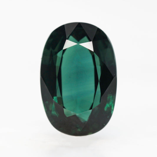 5.23 Carat Teal Green Oval Sapphire for Custom Work - Inventory Code TOS523 - Midwinter Co. Alternative Bridal Rings and Modern Fine Jewelry