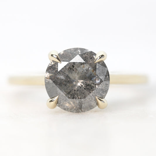 Toi et Moi Ring with a 0.58 Light Gray Round Celestial Diamond and