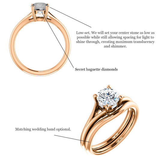 Naomi setting - Midwinter Co. Alternative Bridal Rings and Modern Fine Jewelry