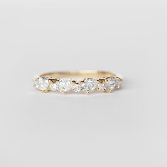 Reya Diamond Engagement Ring Band - White diamonds - Midwinter Co. Alternative Bridal Rings and Modern Fine Jewelry