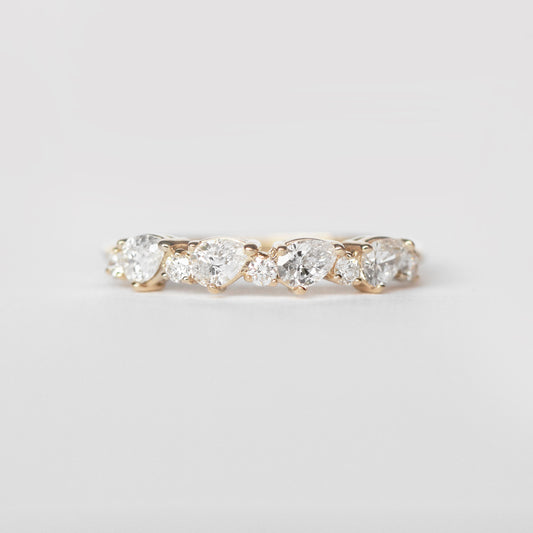 Reya Diamond Engagement Ring Band - White diamonds - Midwinter Co. Alternative Bridal Rings and Modern Fine Jewelry