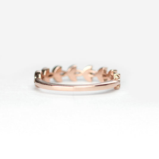 Willow - Wedding Stacking Band in Your Choice of 14K Gold - Midwinter Co. Alternative Bridal Rings and Modern Fine Jewelry