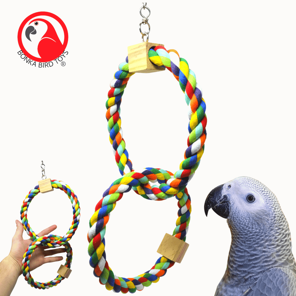 Sisal Rope Perches Boings Swings for Birds - Models 1566, 1579, 1614, –  Bonka Bird Toys