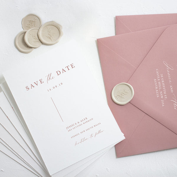 Milan Letterpress Save the Date