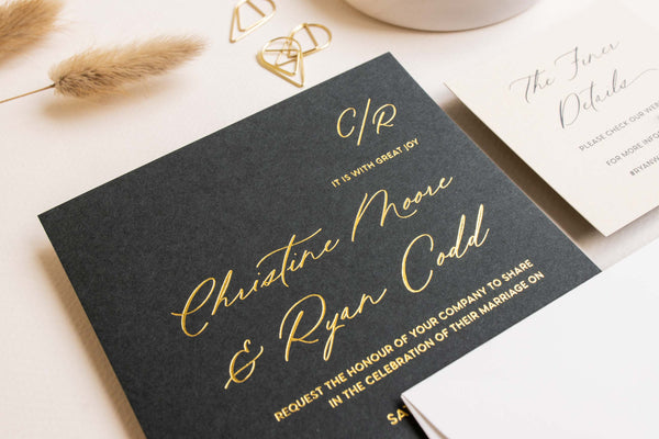 Bespoke Foil Press Invitations