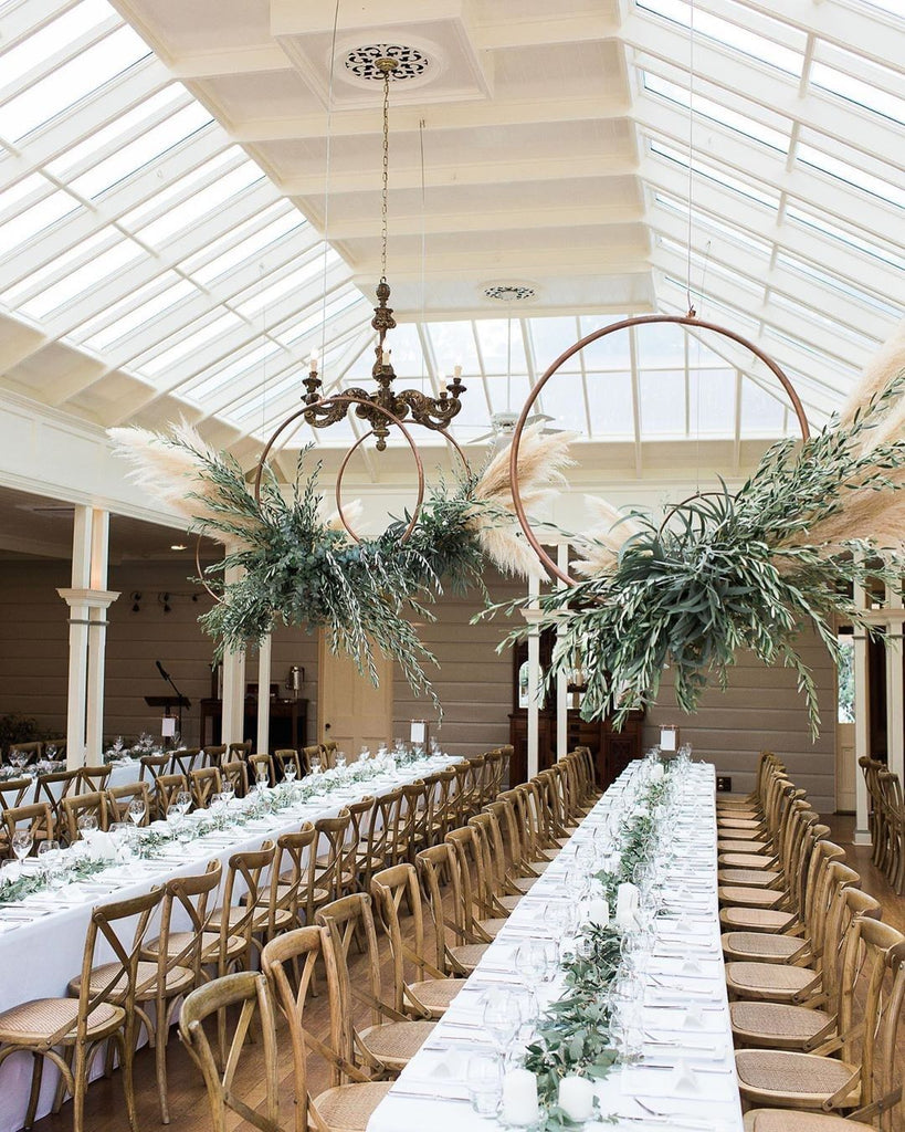 Gorgeous floral chandeliers captured by @tim_harris_photography