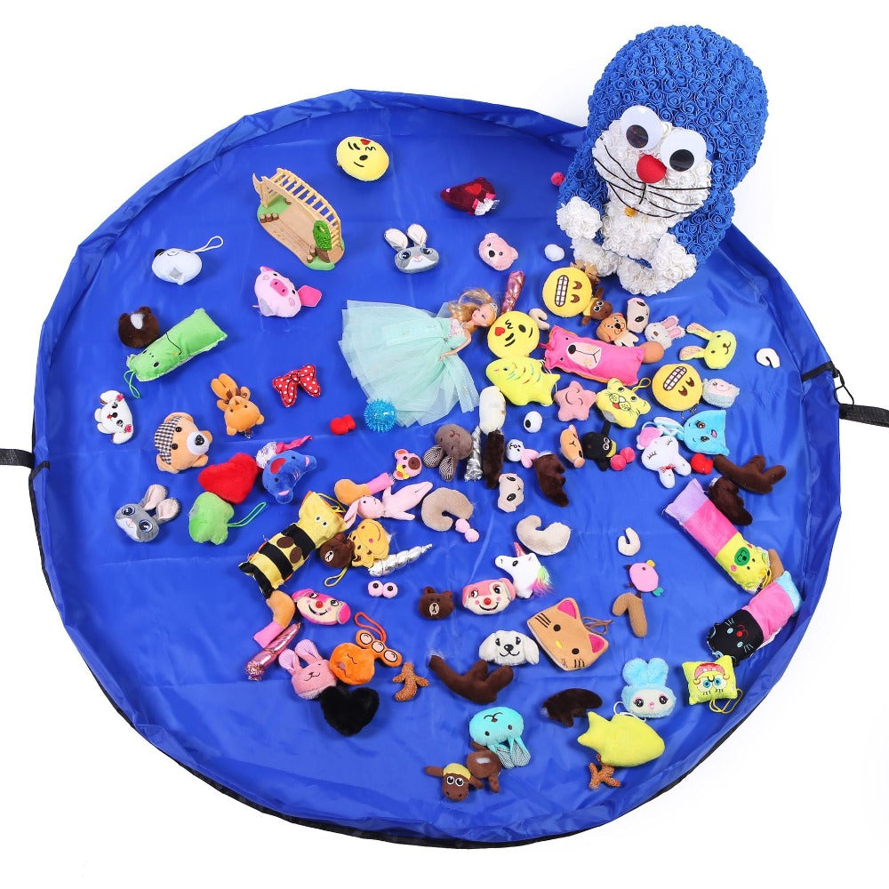 Portable Kids Toy Storage Bag And Play Mat Bubbabearstore