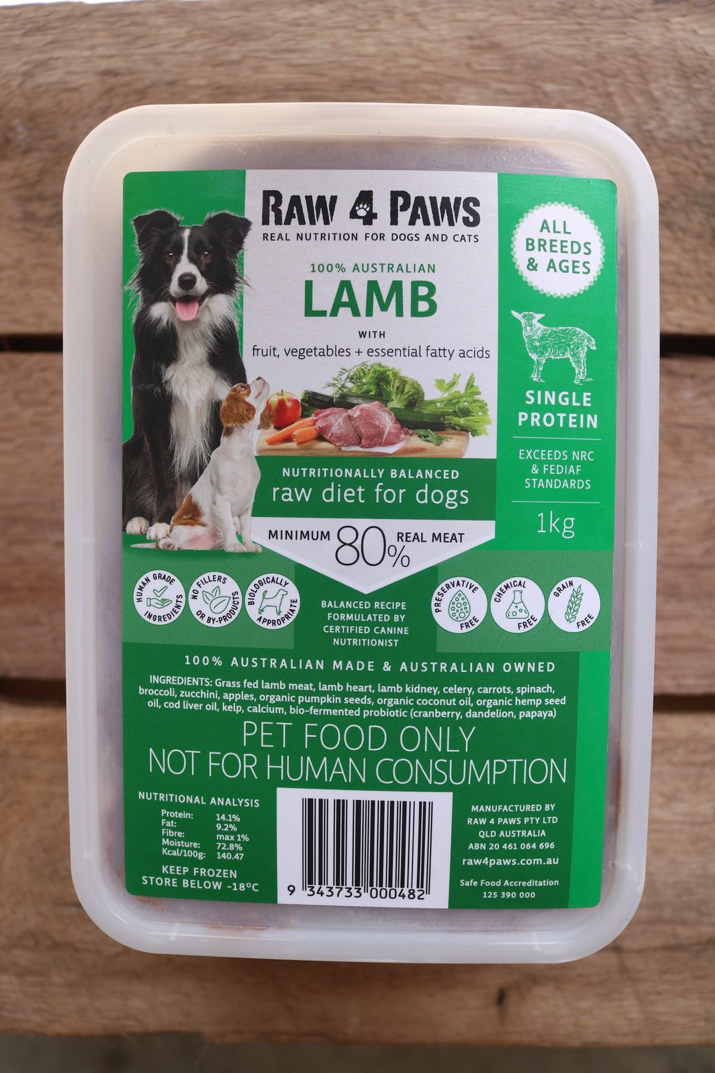 4 paws raw dog food