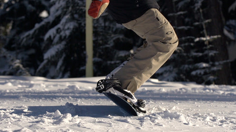 Balanced Position On A Snowboard